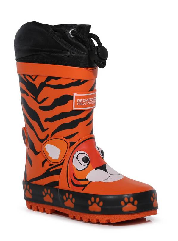 REGATTA Mudplay Junior Wellies Tiger 2